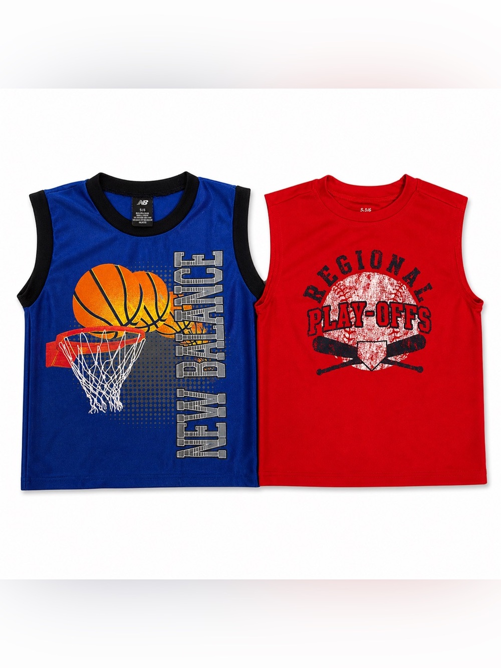 Boys 5/6 New Balance & Children’s Place Sleeveless Athletic Basketball Graphic